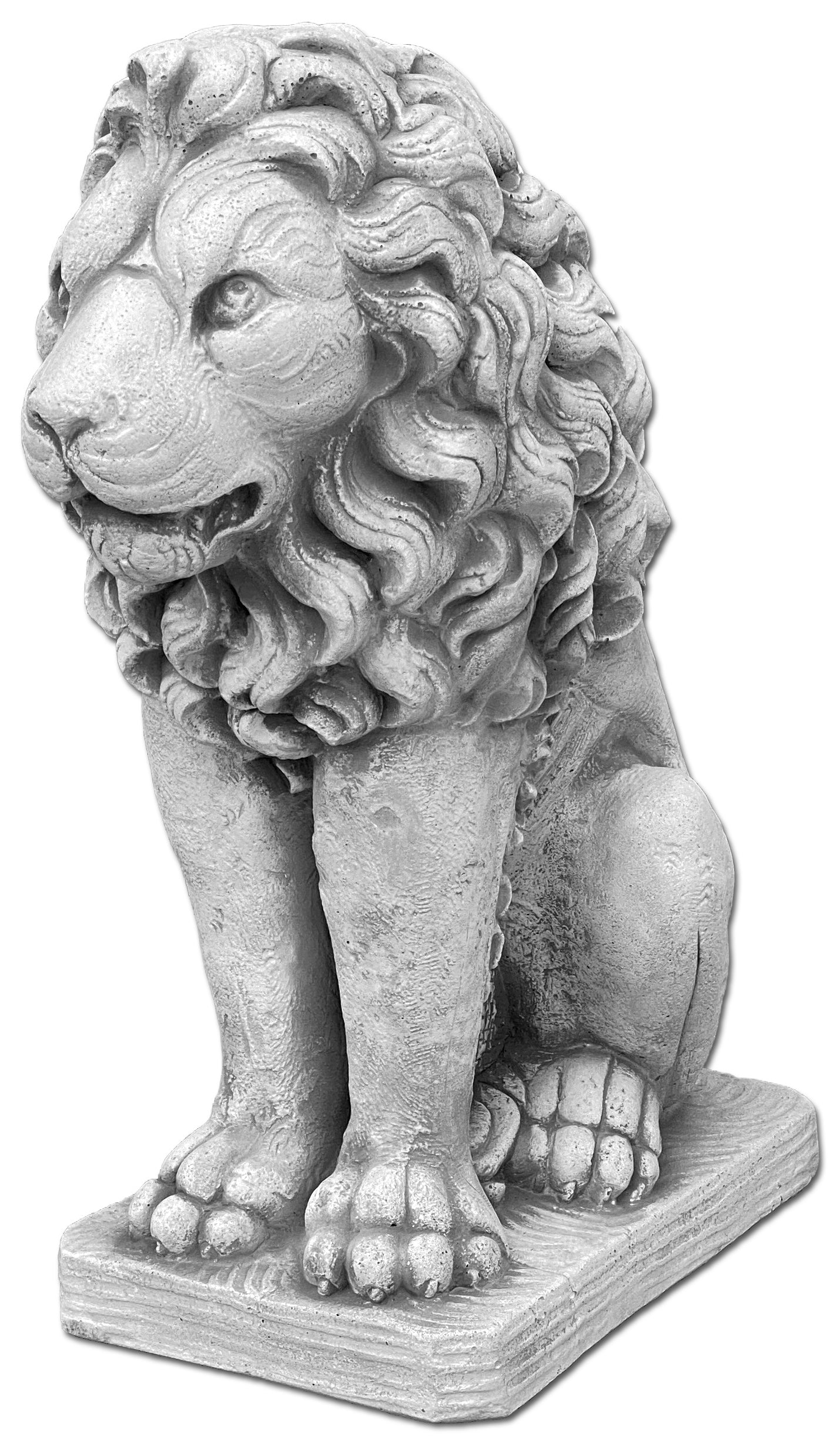 Estátua majestosa do leão sentado