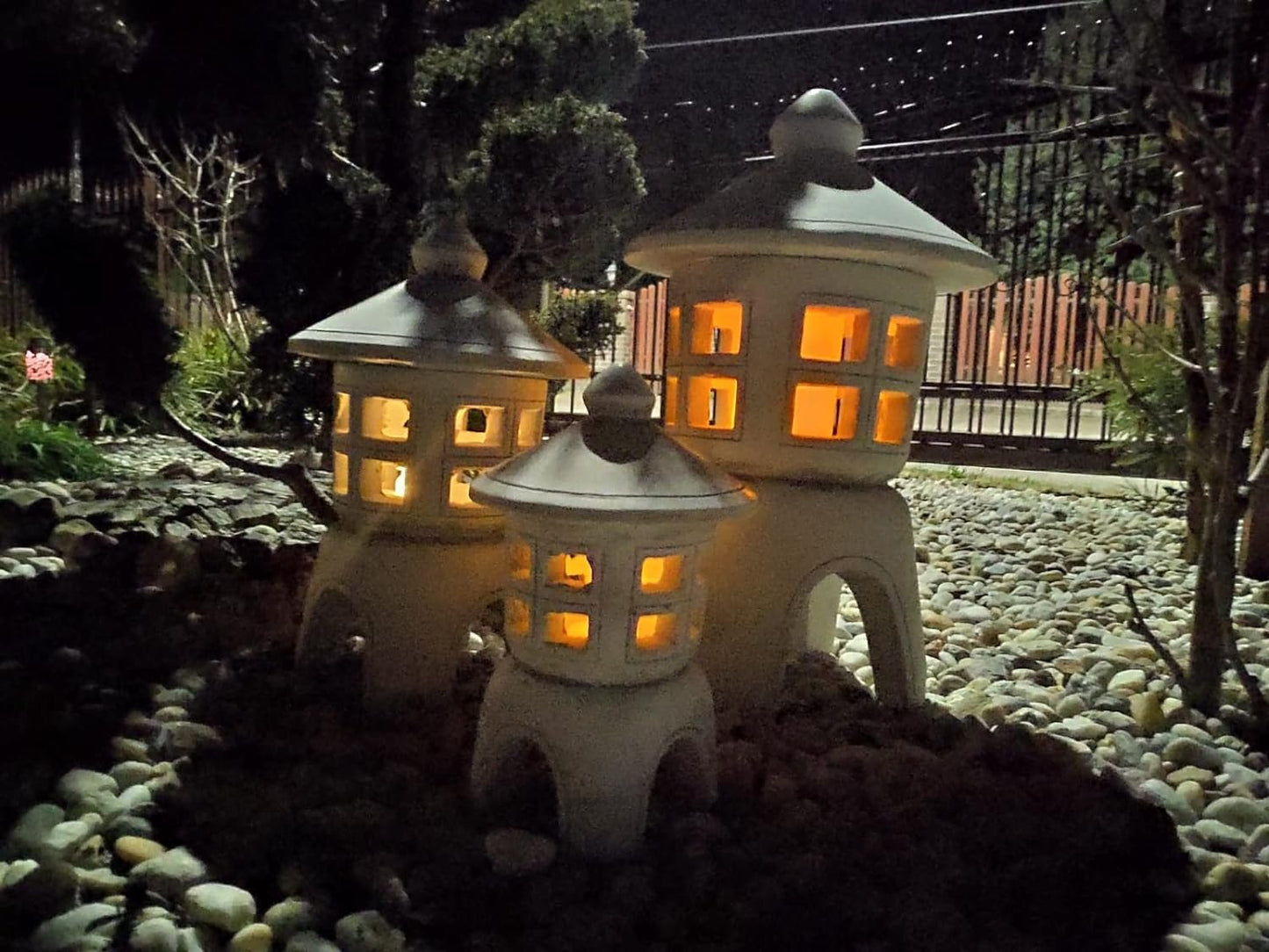 Enfeite de jardim, Pagode / Lanterna - Estilo de jardim japonês, decoração em pedra - Candi Borobudur ꦕꦤ꧀ꦝꦶꦧꦫꦧꦸꦝꦸꦂ