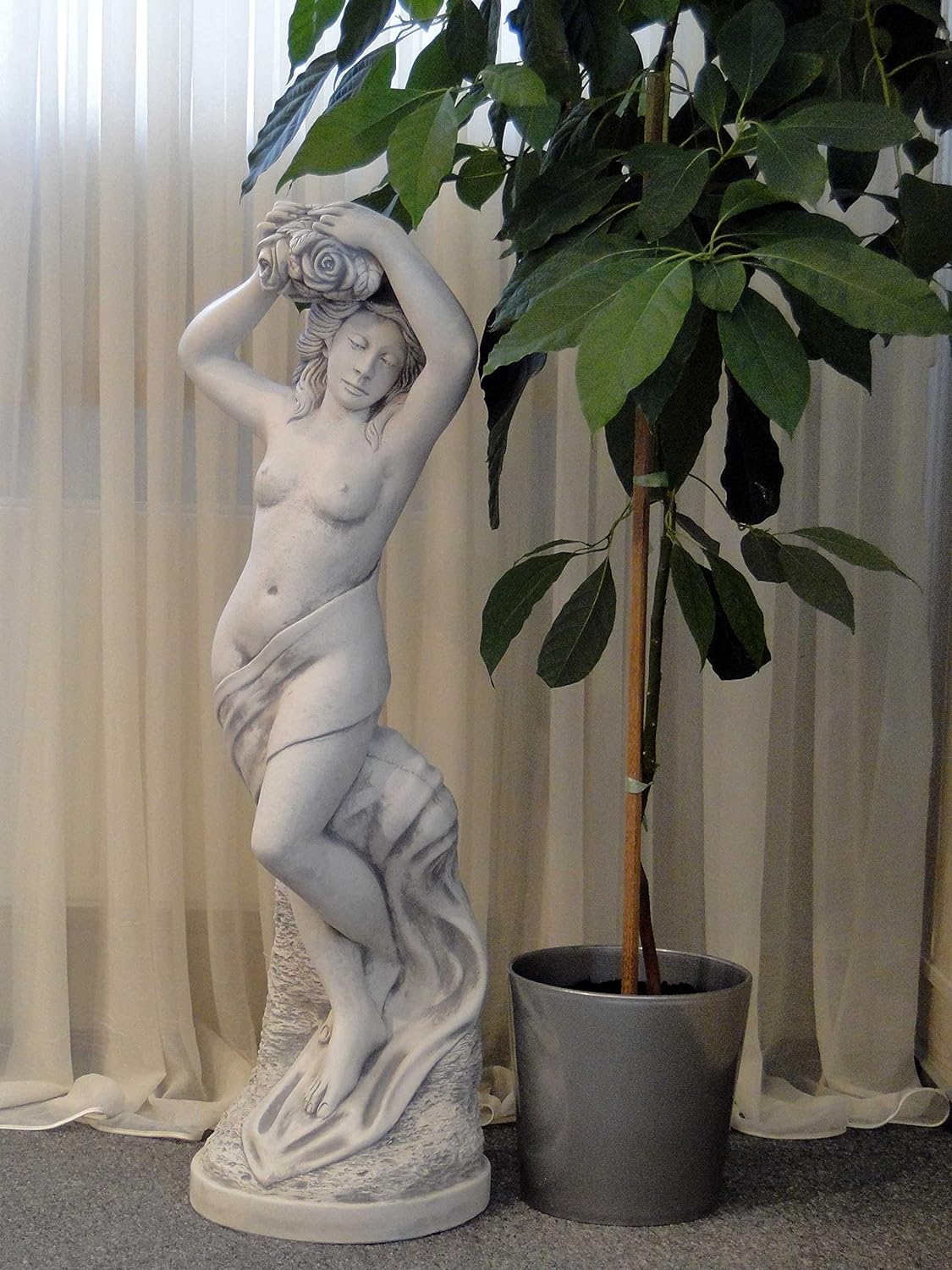 A estátua "Elegância Floral"