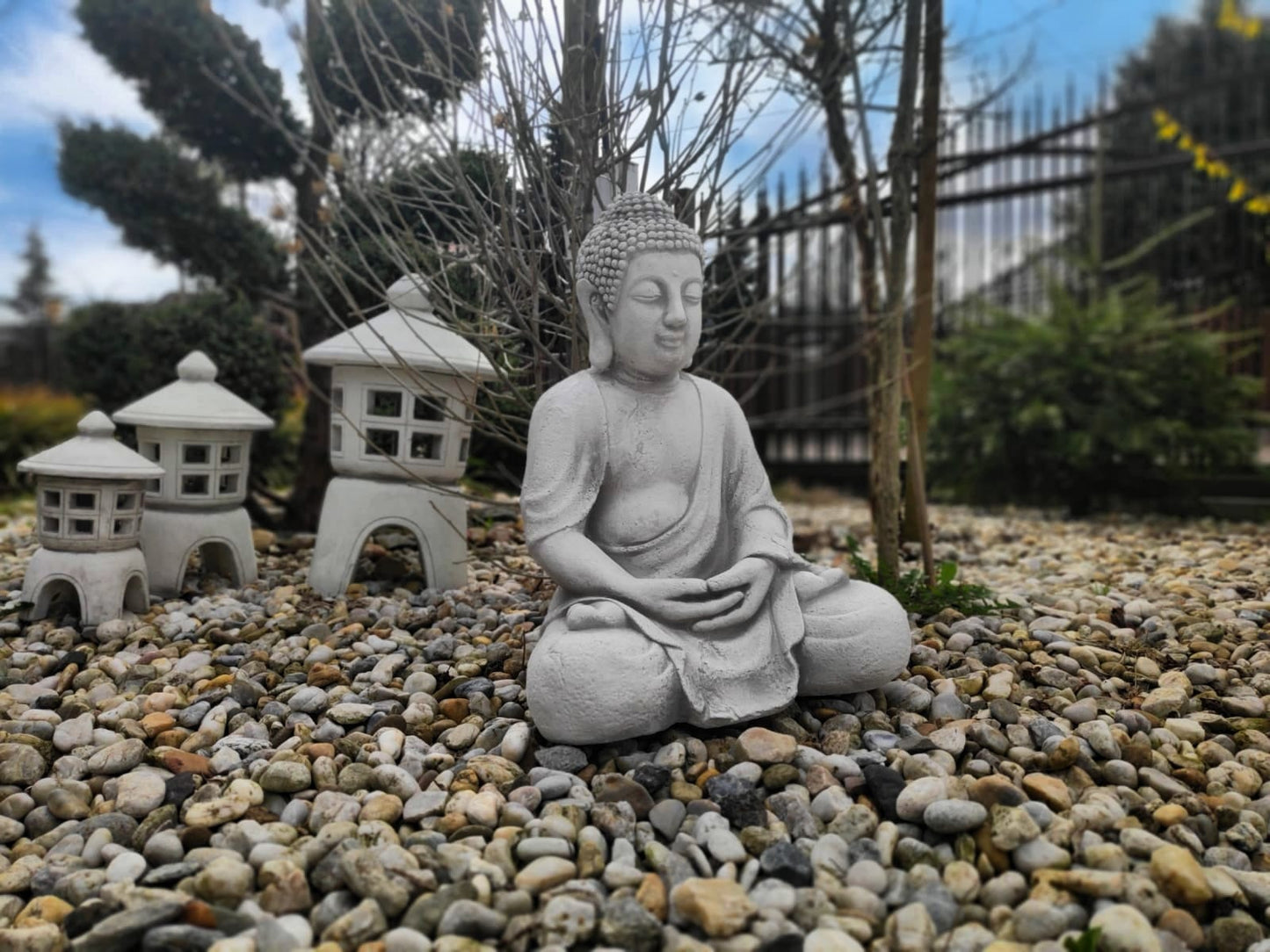 Escultura de Buda meditando 42 cm