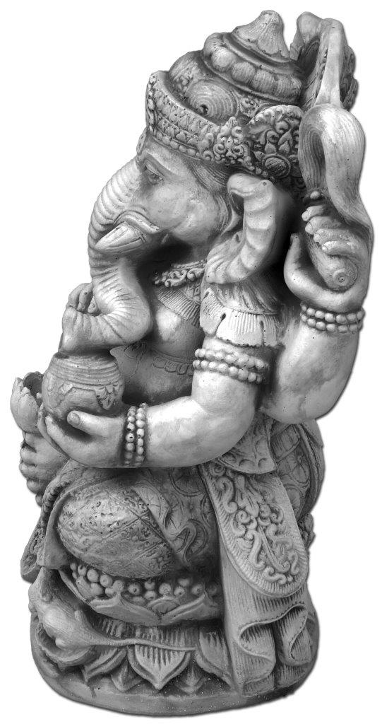 Presença Divina: Estátua de Ganesha, Removedor de Obstáculos