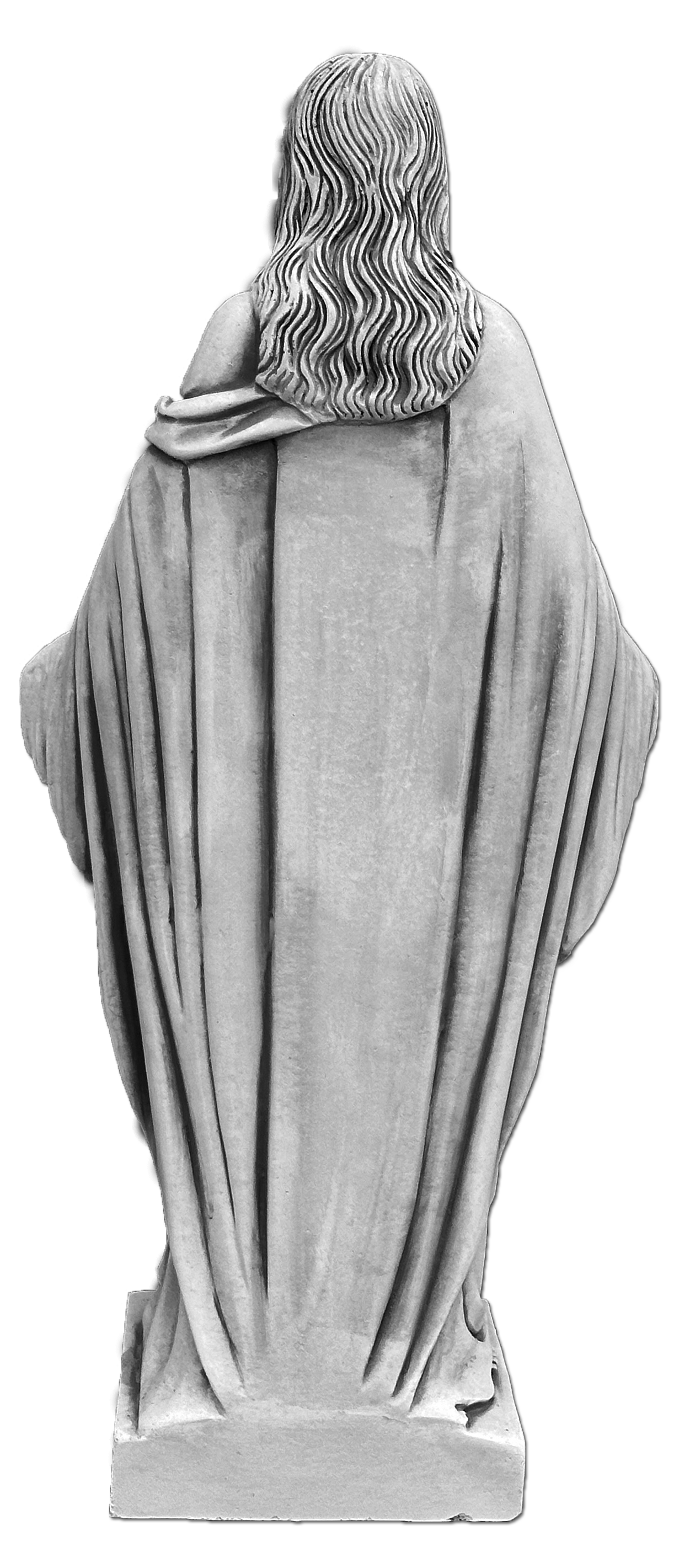 Estátua de Jesus, feita de concreto de 80 cm, adequada para uso externo ou interno
