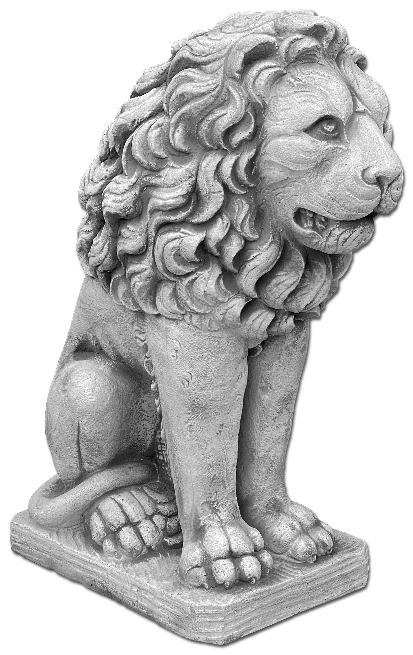 Estátua majestosa do leão sentado