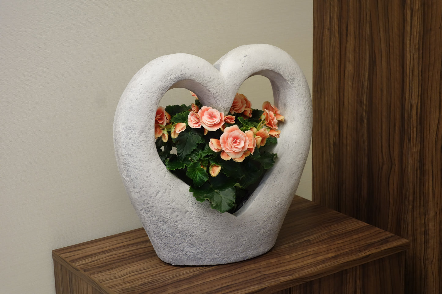 Floreira de concreto Harmonia sincera - 11 x 43 x 41 cm, 19kg