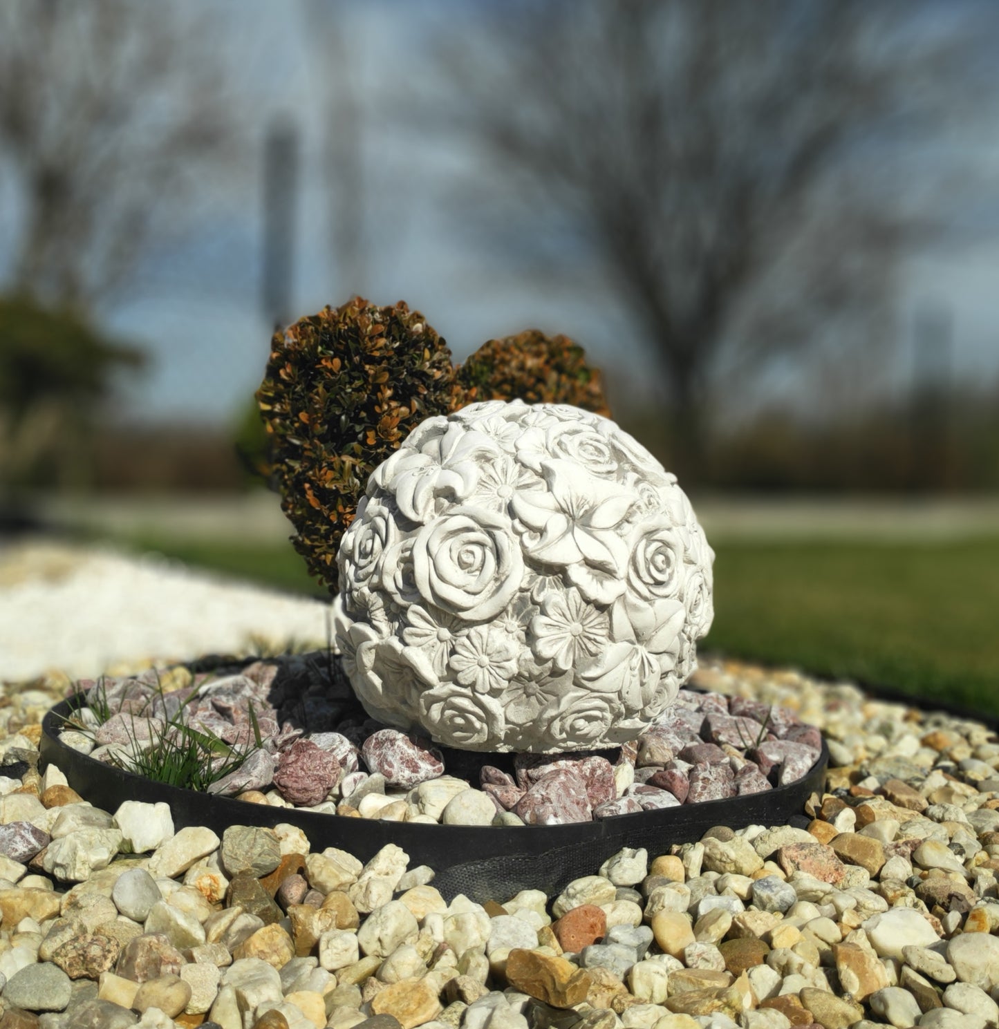 Esfera de flores de jardim