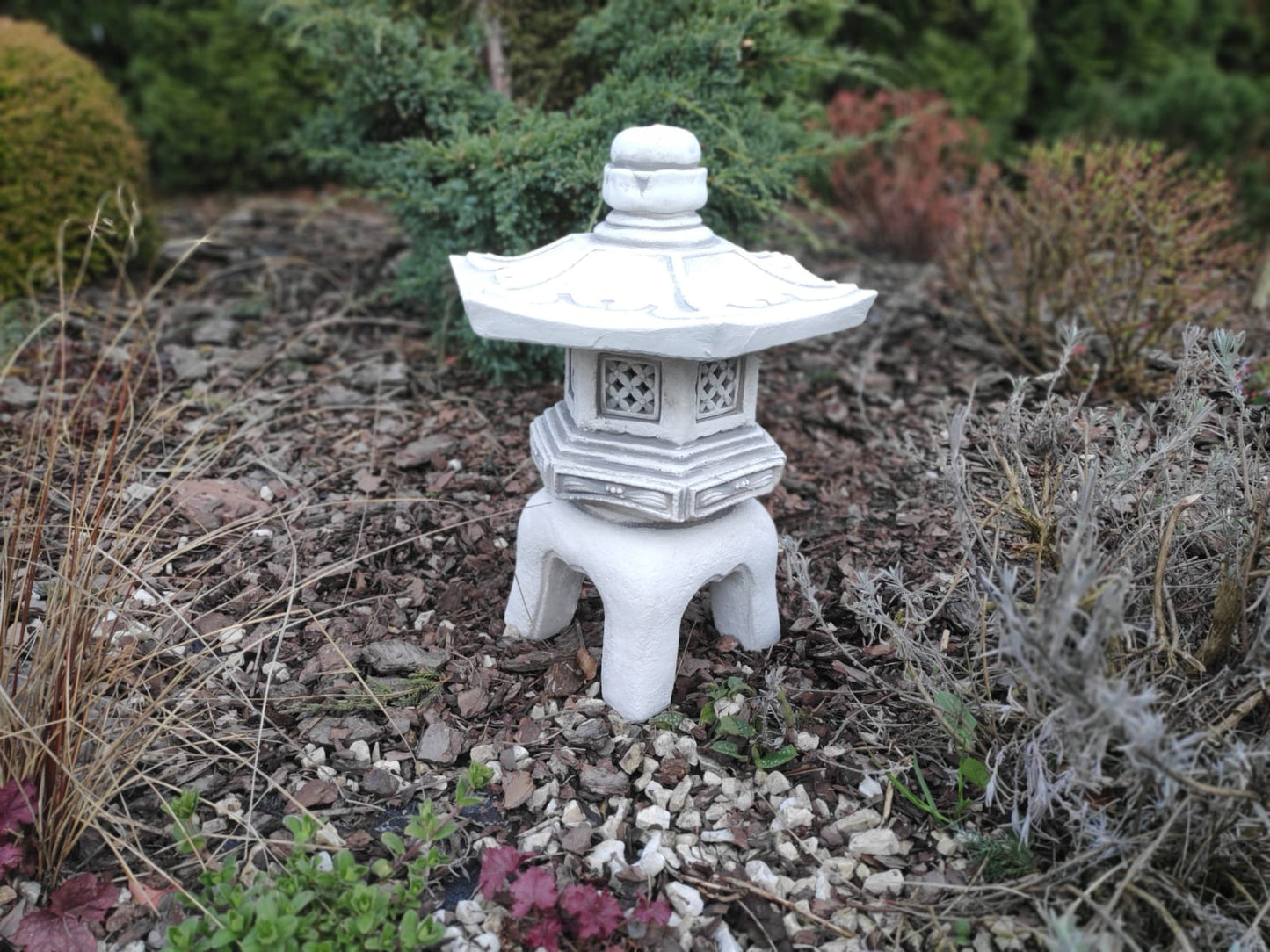 Ornamento de jardim, Pagode/Lanterna - decoração em pedra estilo japonês "Kiyomizu-dera 清水寺"