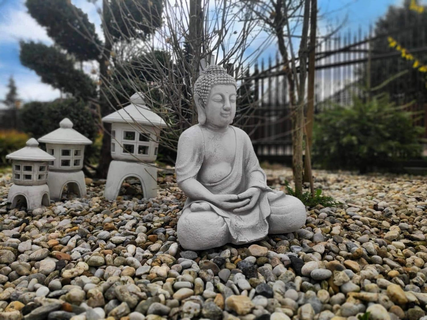 Escultura de Buda meditando 42 cm